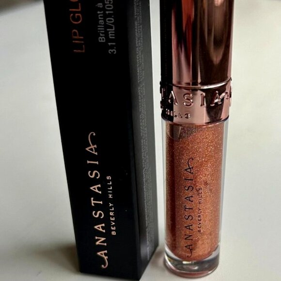 ANASTASIA BEVERLY HILLS Dazzling Non-Sticky Lip Gloss COLOR: AMBER SPARKLE**NEW! - Picture 1 of 6